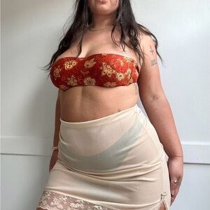 Victoria's Secret Red Floral Bandeau